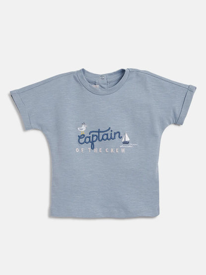 Boys Blue Printed T-shirt