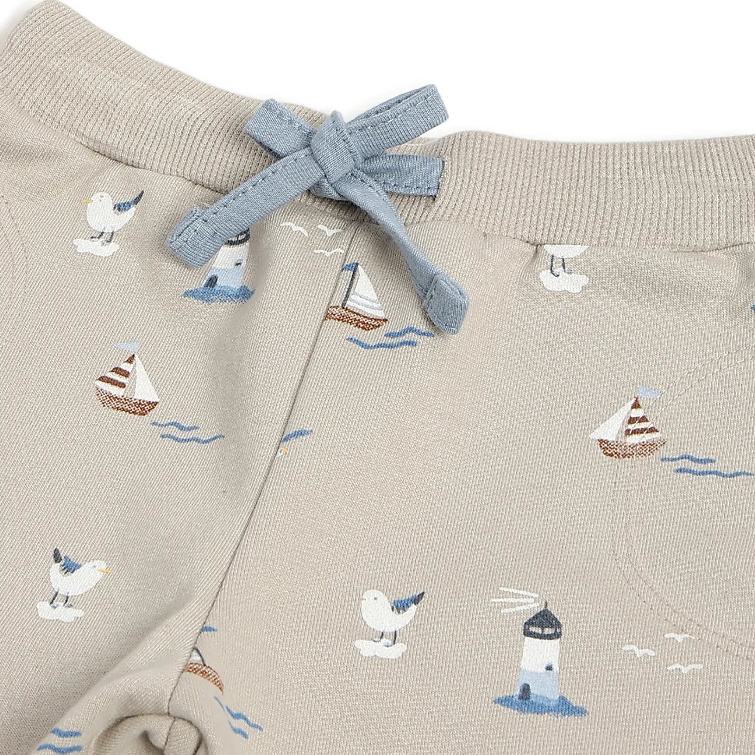 Boys Blue Printed Tshirt with Joggers