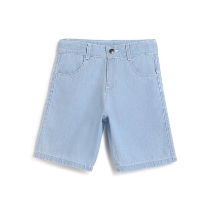 Boys Blue Regular Fit Shorts