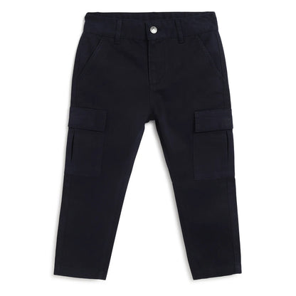 Boys Blue Relaxed Fit Trousers