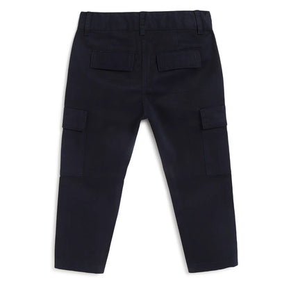 Boys Blue Relaxed Fit Trousers