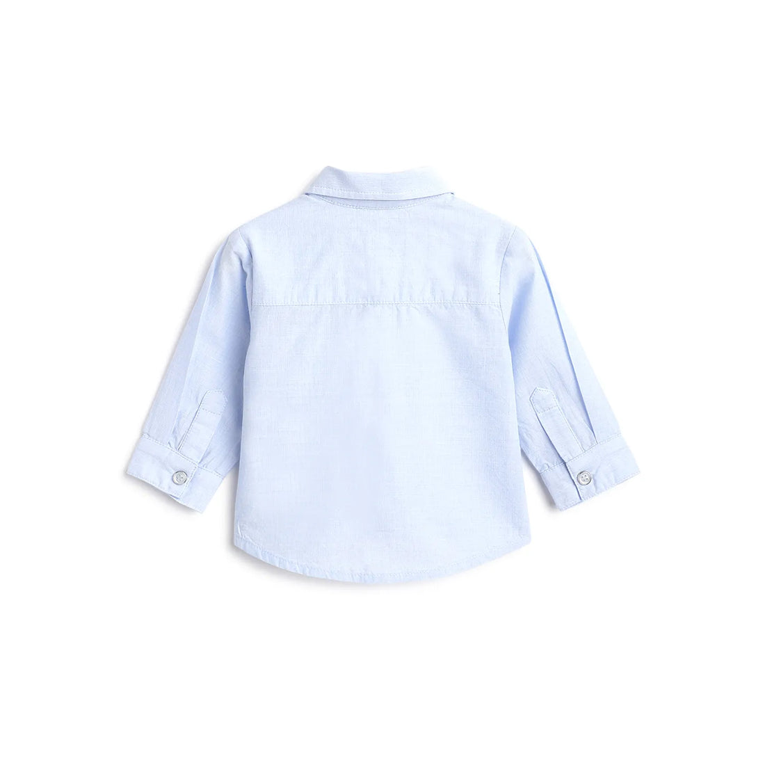 Boys Blue Solid Casual Shirt