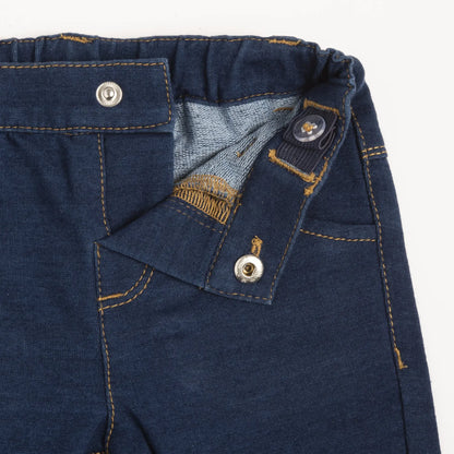 Boys Blue Solid Denim Jeans