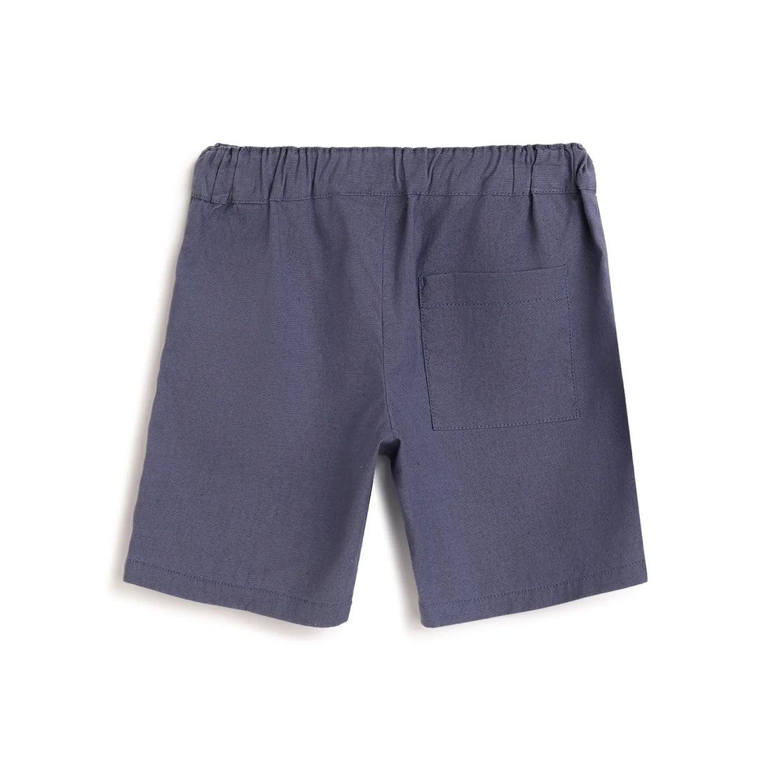 Boys Blue Solid Shorts