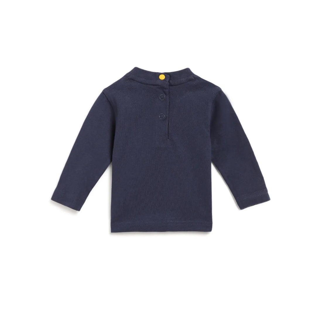 Boys Blue Typography Printed Round Neck T-shirt