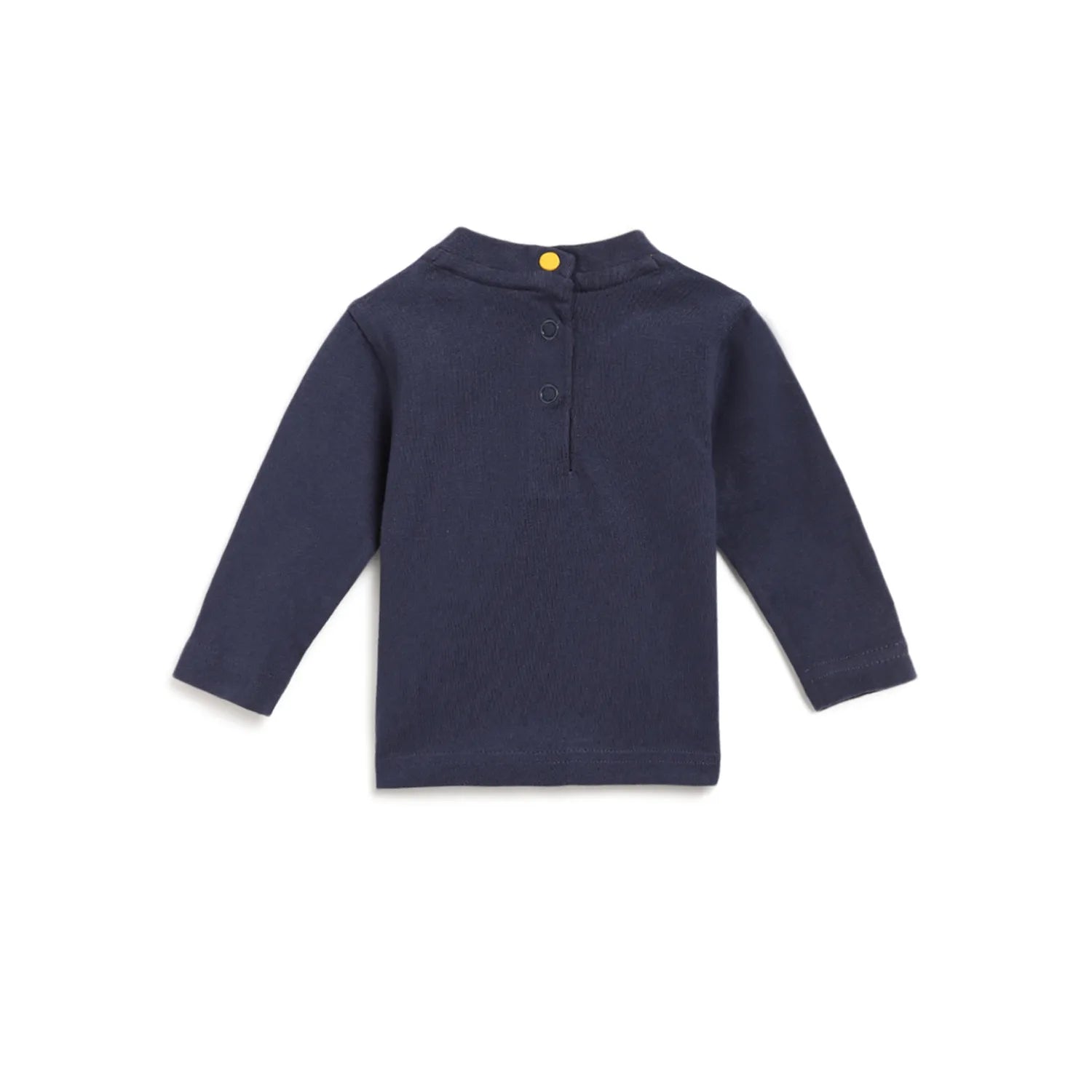 Boys Blue Typography Printed Round Neck T-shirt