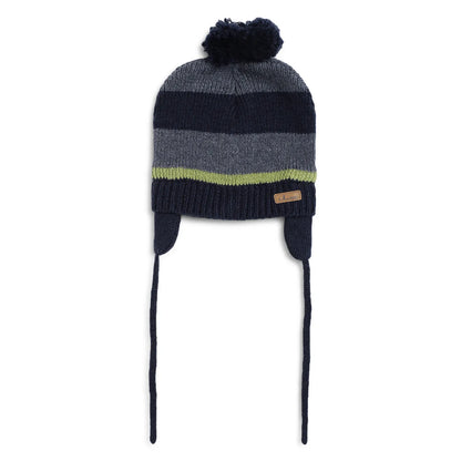 Boys Blue Woollen Hat with Scarf