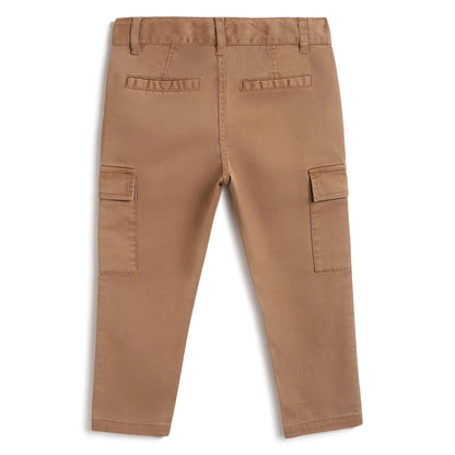 Boys Brown Cargos Trousers