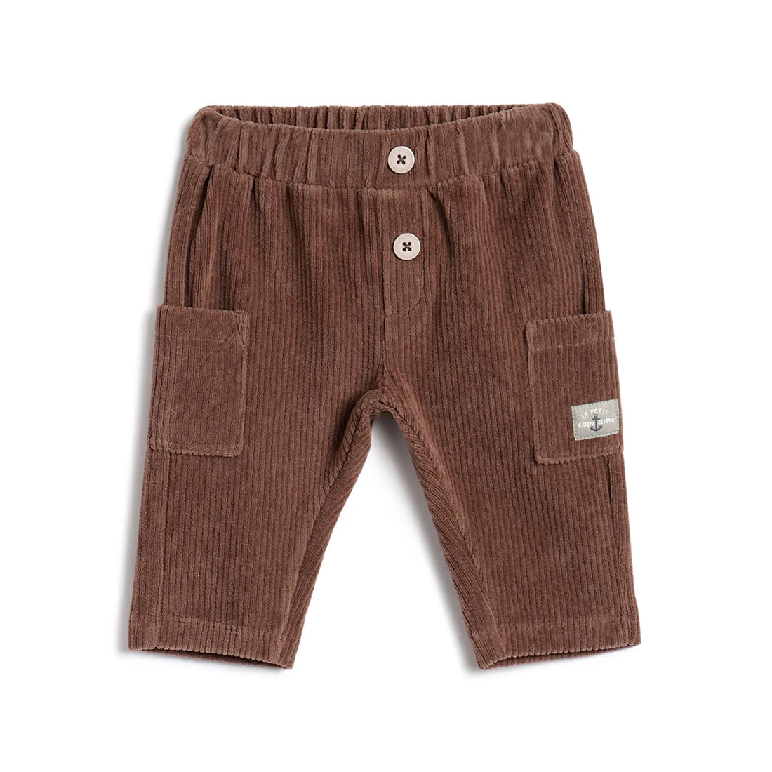 Boys Brown Cotton Trousers