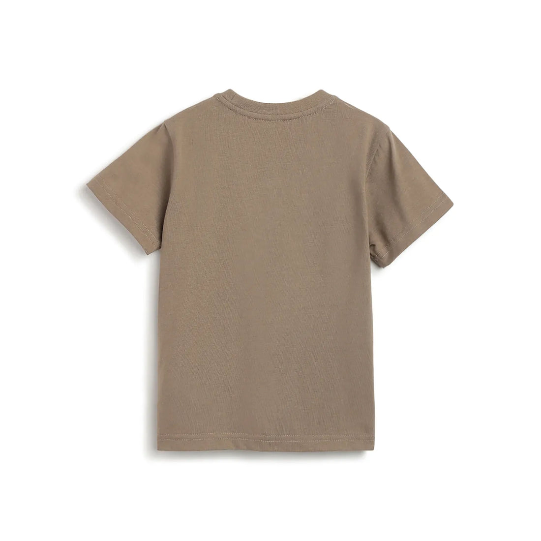 Boys Brown Printed T-shirt