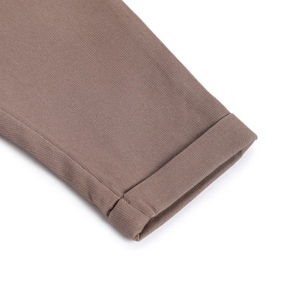 Boys Brown Solid Trousers