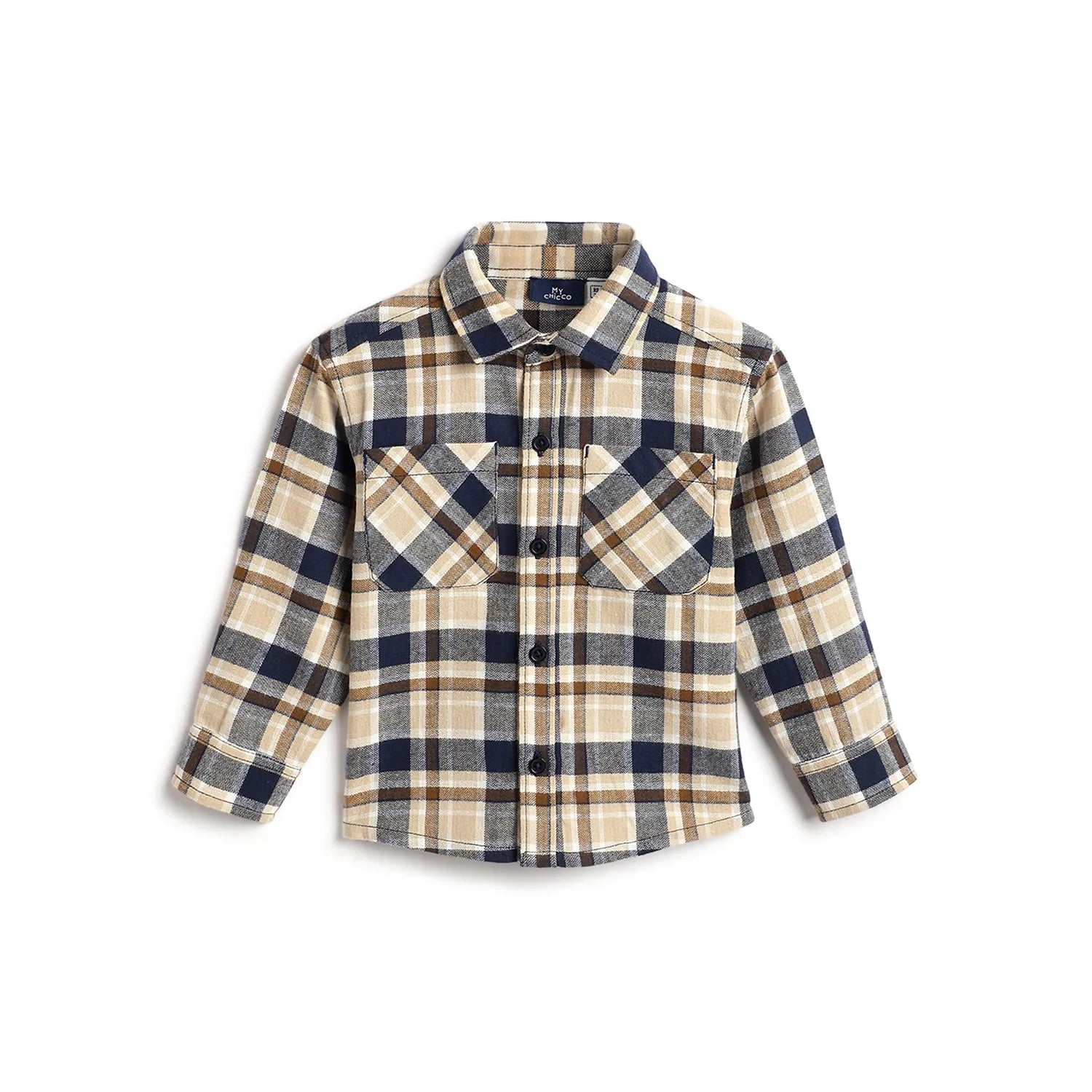 Boys Checked Cotton Casual Shirt