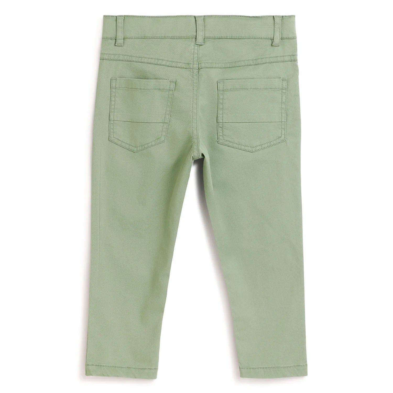 Boys Cotton Mid-Rise Trousers