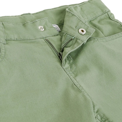 Boys Cotton Mid-Rise Trousers