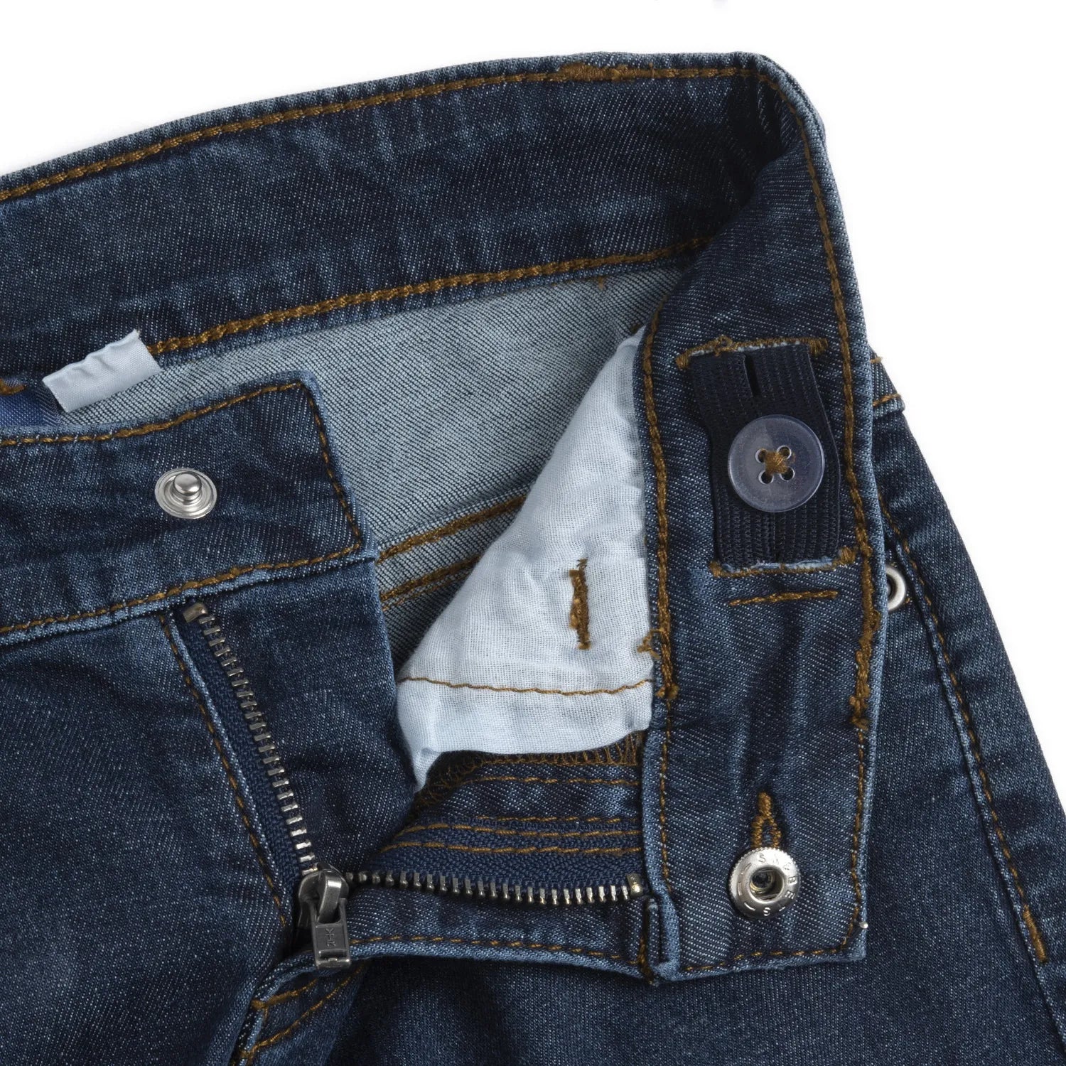 Boys Dark Blue Solid Denim Jeans
