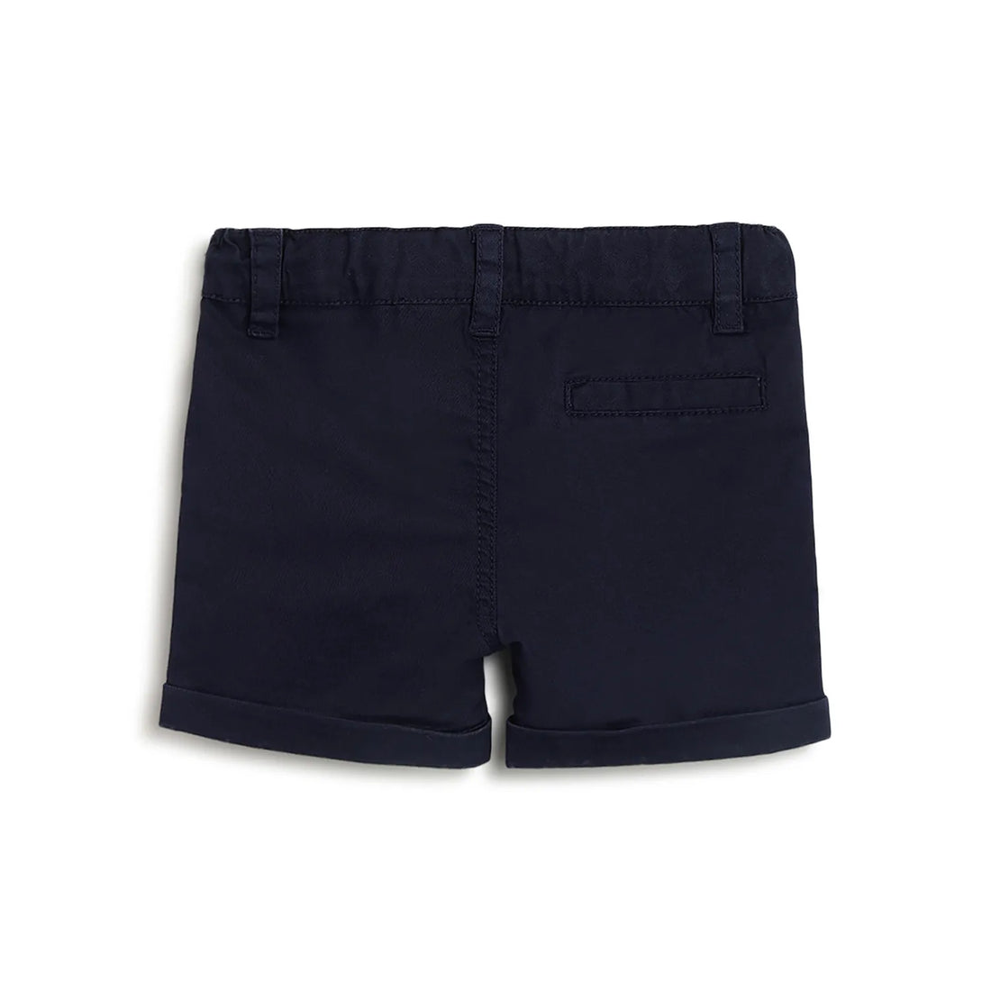 Boys Dark Blue Solid Shorts