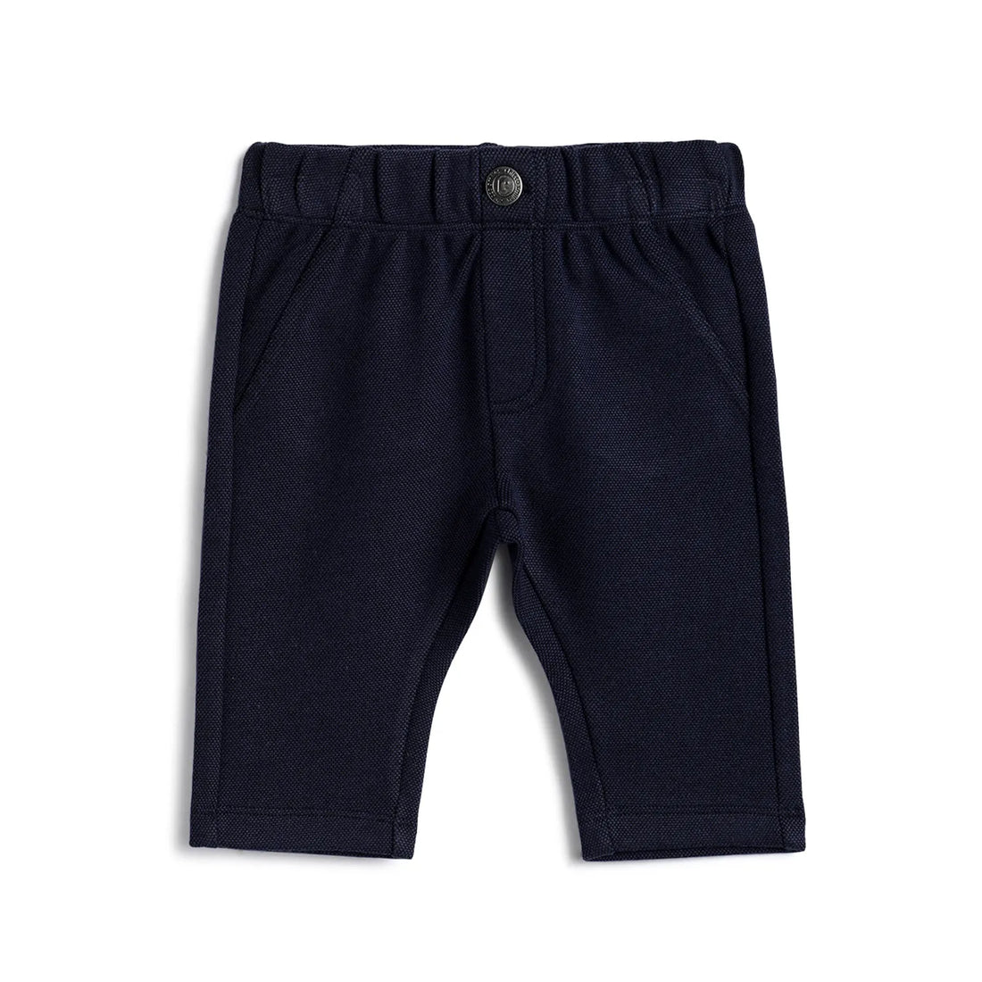 Boys Dark Blue Solid Trousers