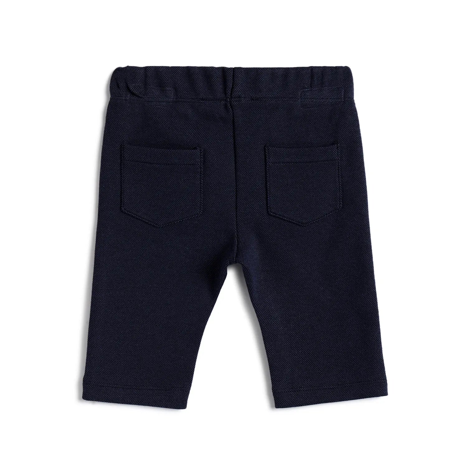 Boys Dark Blue Solid Trousers