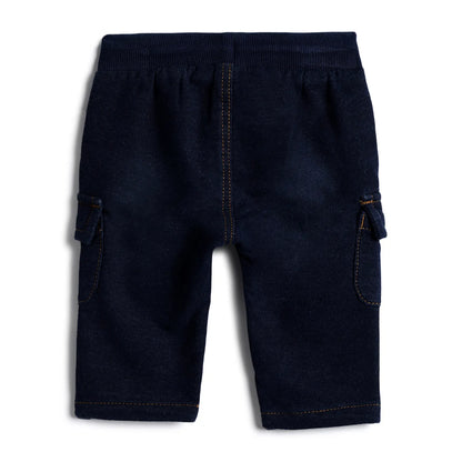 Boys Dark Blue Solid Trousers