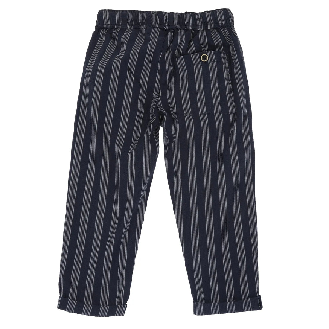 Boys Dark Blue Striped Trouser