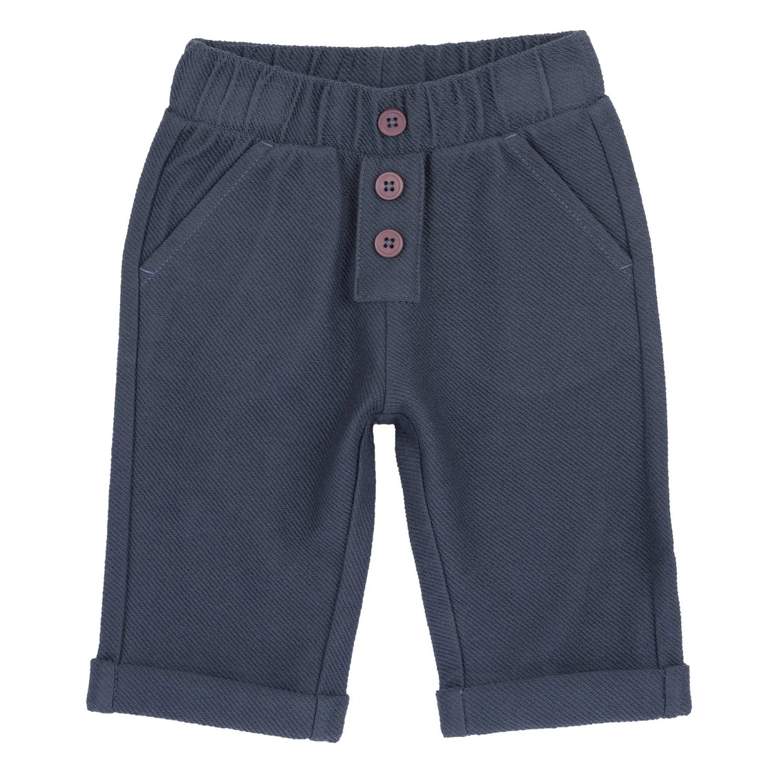 Boys Dark Light Blue Solid Trouser