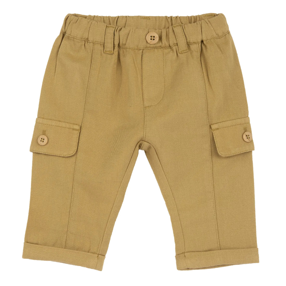 Boys Dark Yellow Solid Trouser