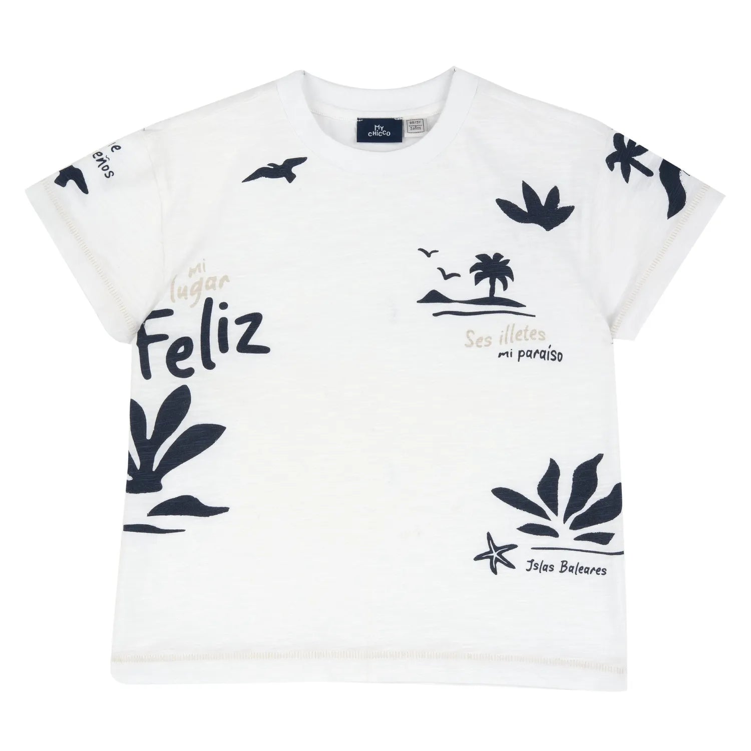 Boys Floral Printed T-shirt