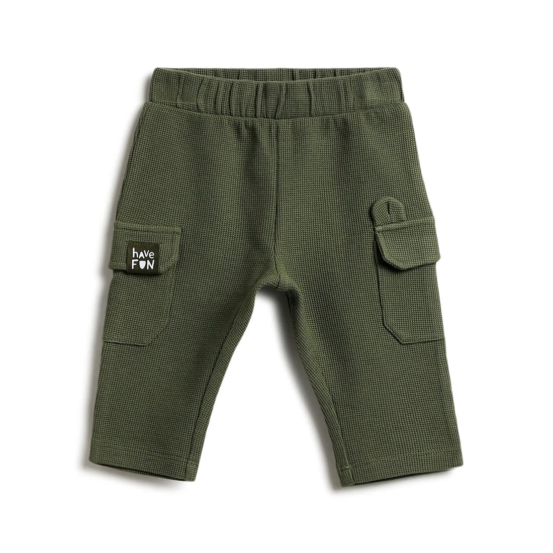 Boys Green Cargo Trousers