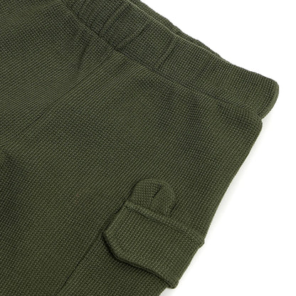 Boys Green Cargo Trousers
