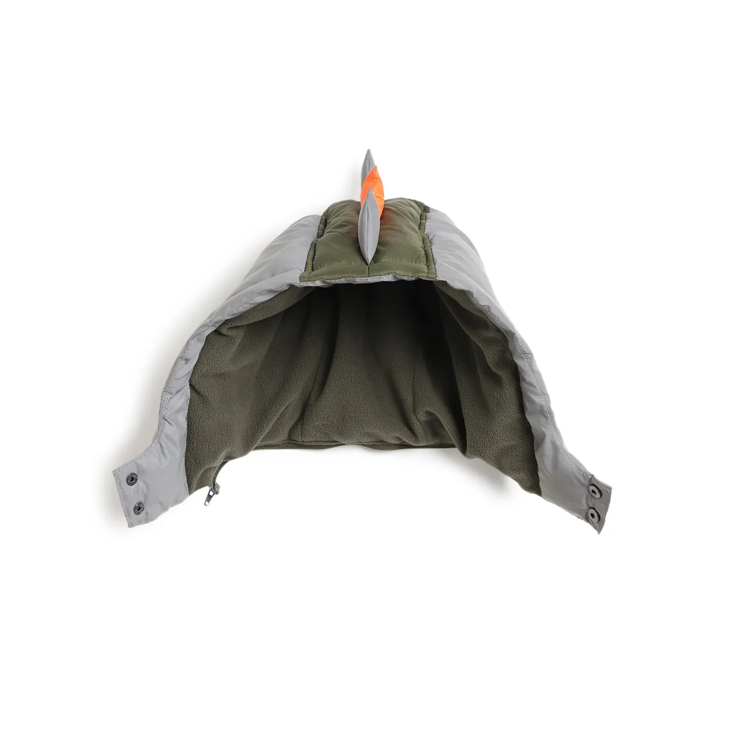 Boys Green Colourblocked Padded Jacket