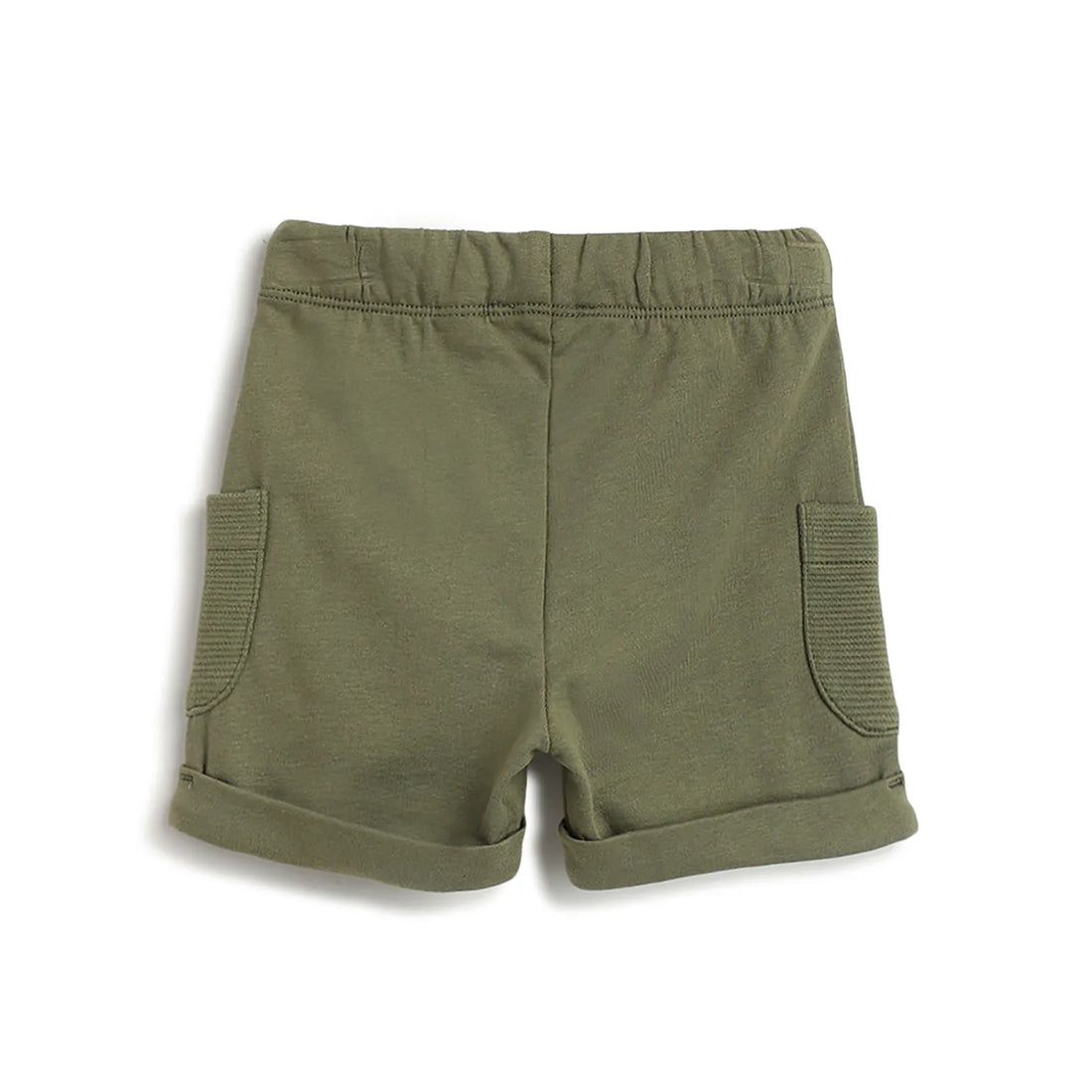 Boys Green Cotton Shorts