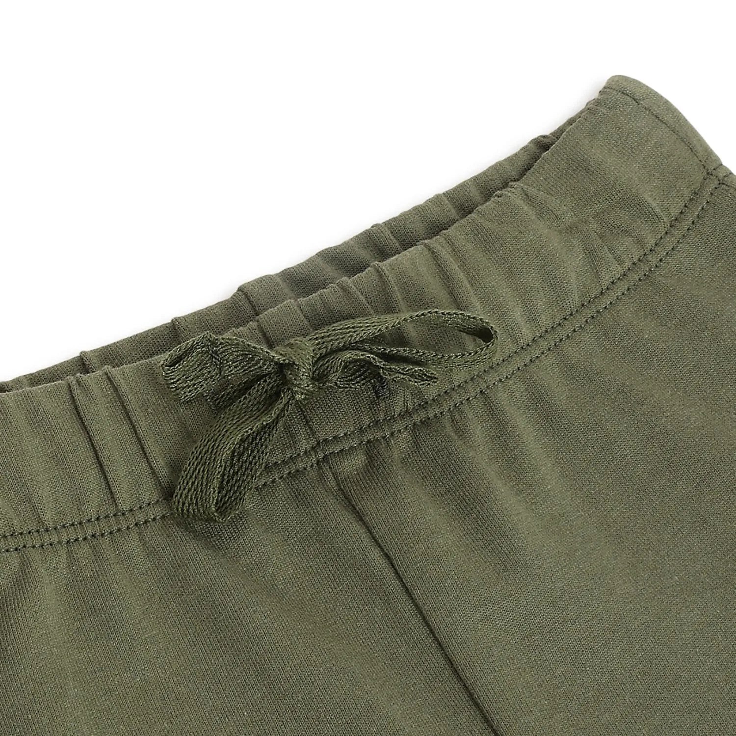 Boys Green Cotton Shorts