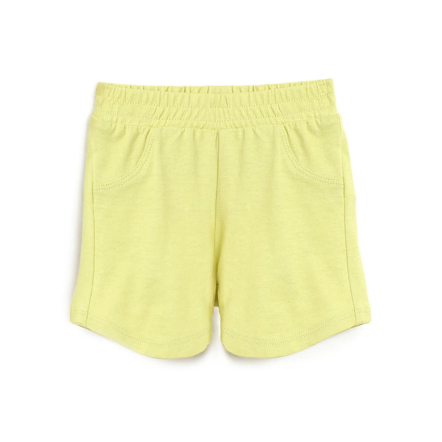Boys Green Cotton Shorts