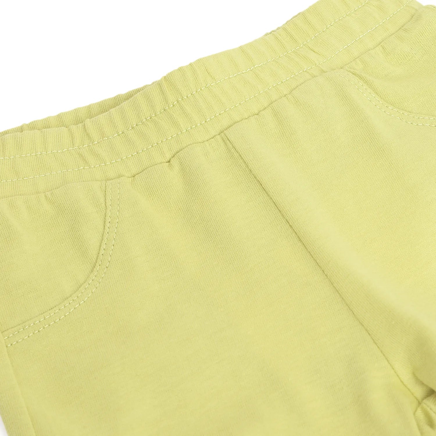 Boys Green Cotton Shorts