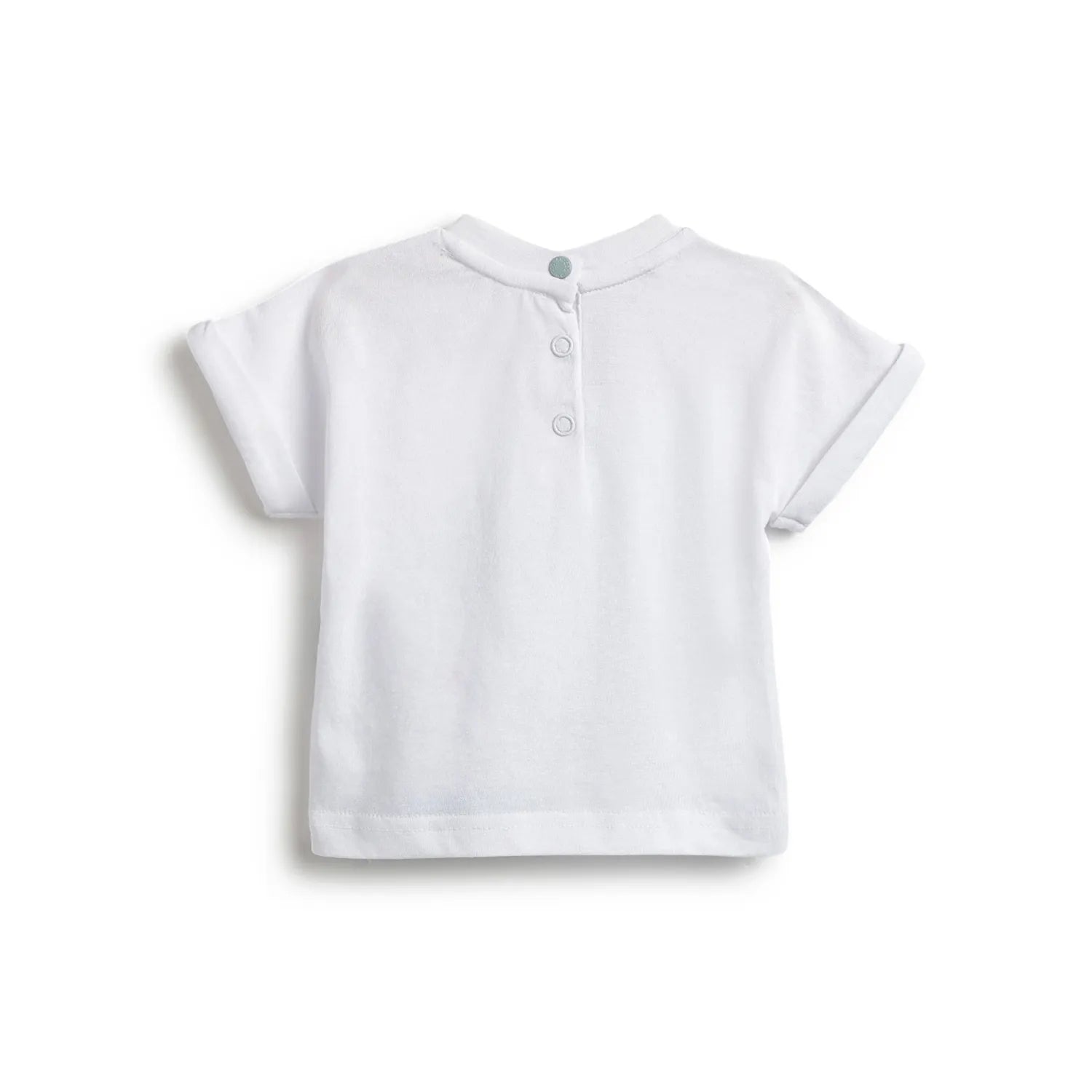 Boys Green Printed Cotton T-shirt