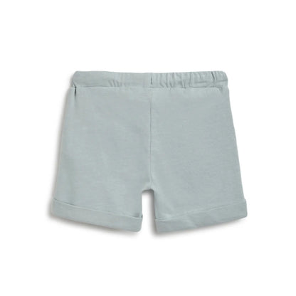 Boys Green Printed T-Shirt With Shorts