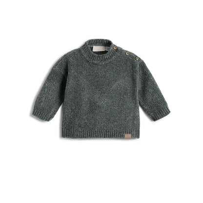 Boys Green Ribbed Pullover