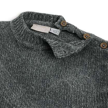 Boys Green Ribbed Pullover