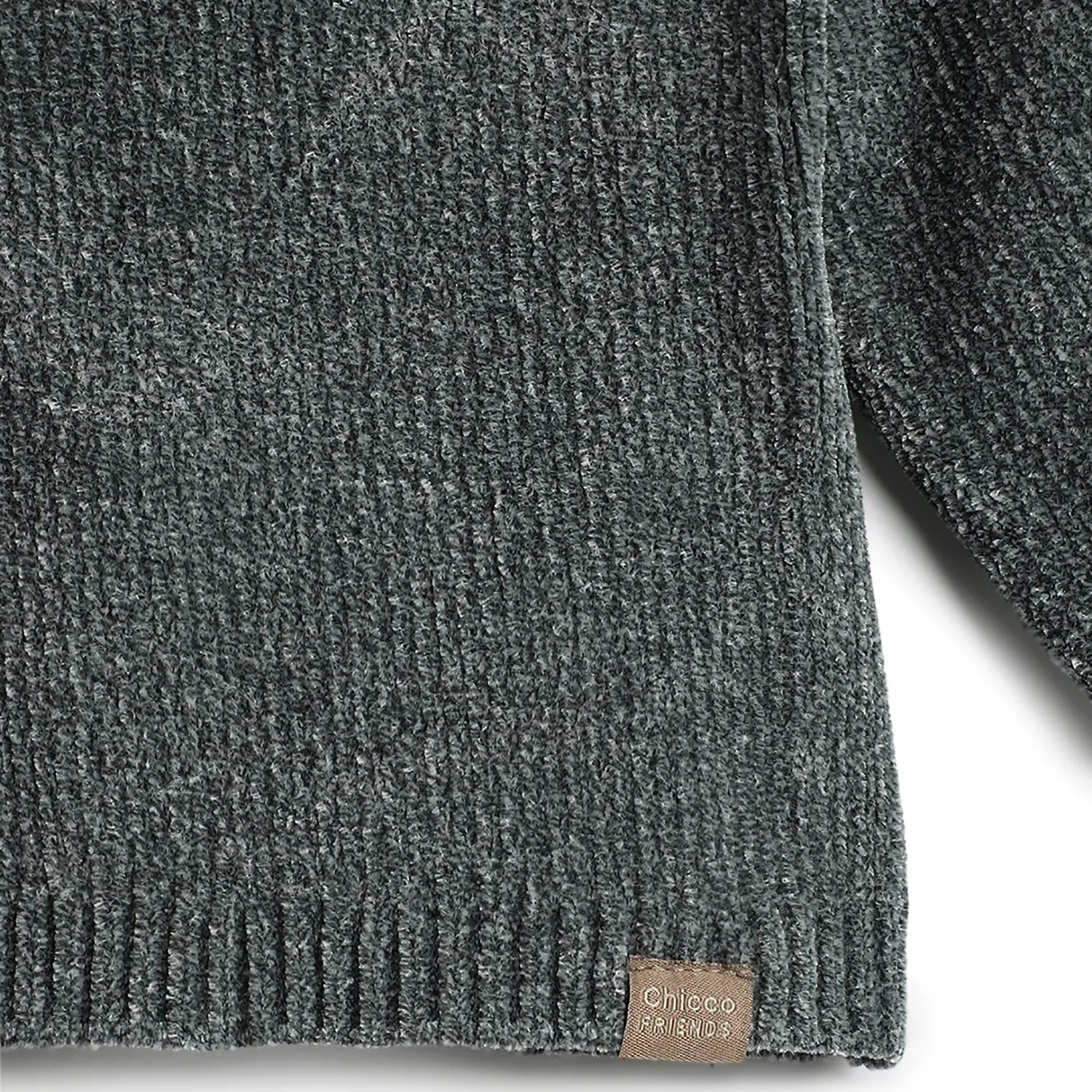 Boys Green Ribbed Pullover