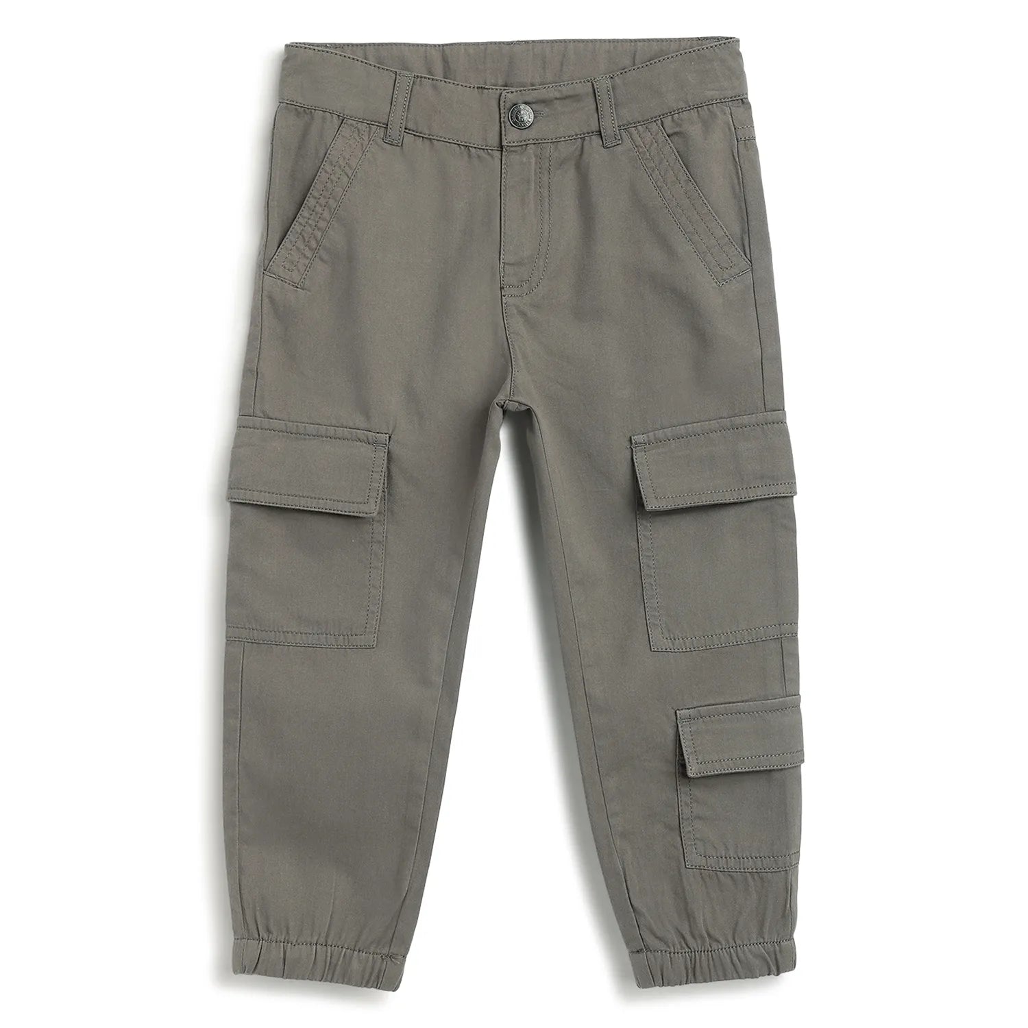 Boys Grey Cargos Trousers