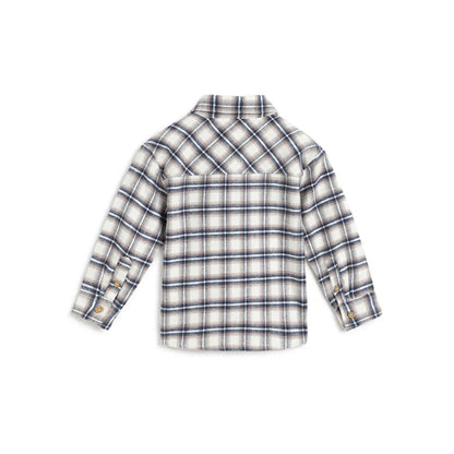 Boys Grey Checks Opaque Casual Shirt