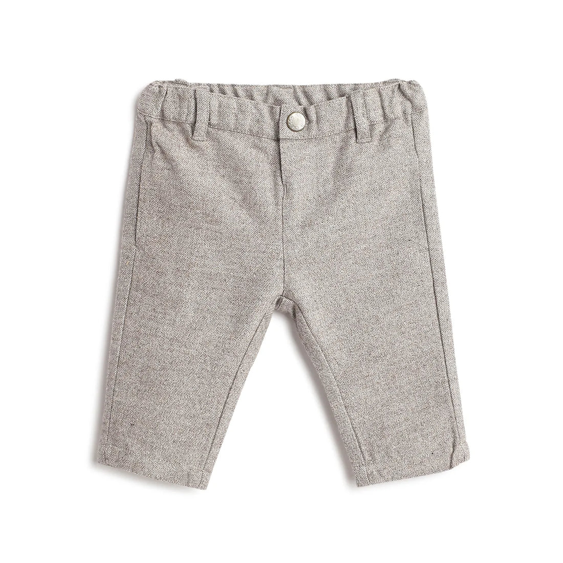 Boys Grey Chevron Trousers