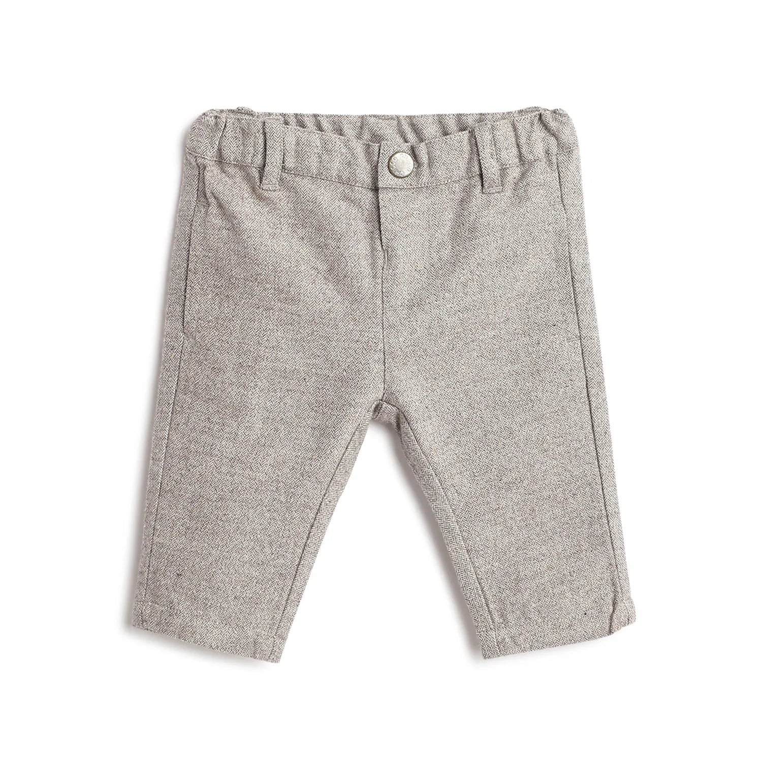 Boys Grey Chevron Trousers