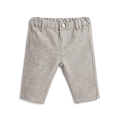 Boys Grey Chevron Trousers