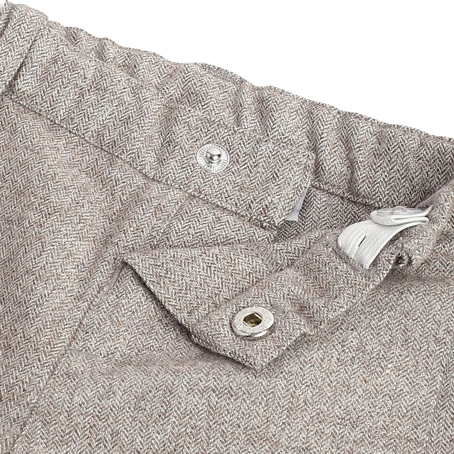 Boys Grey Chevron Trousers