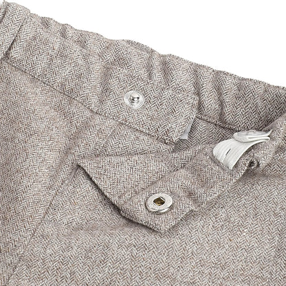 Boys Grey Chevron Trousers