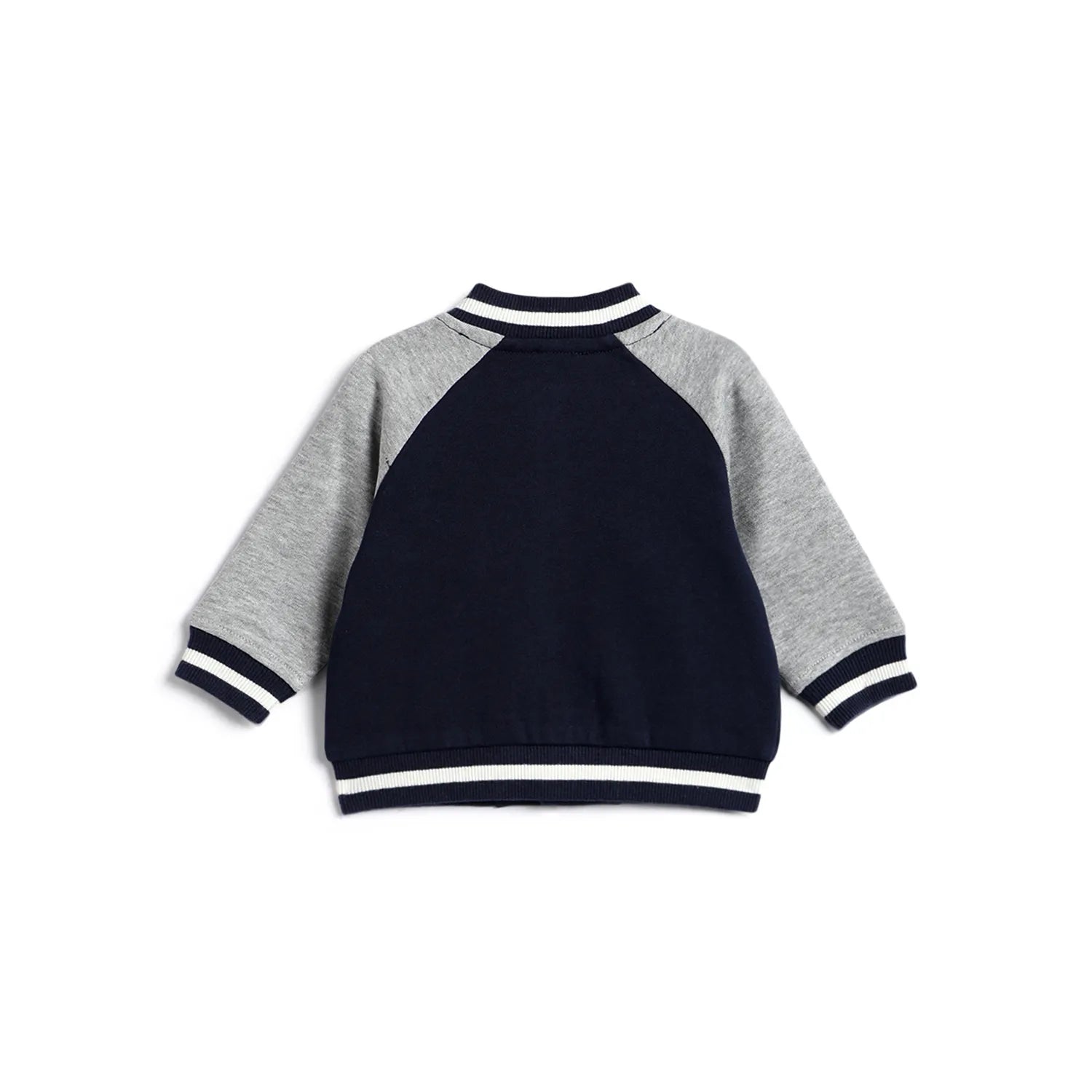 Boys Grey Colourblocked Cardigan