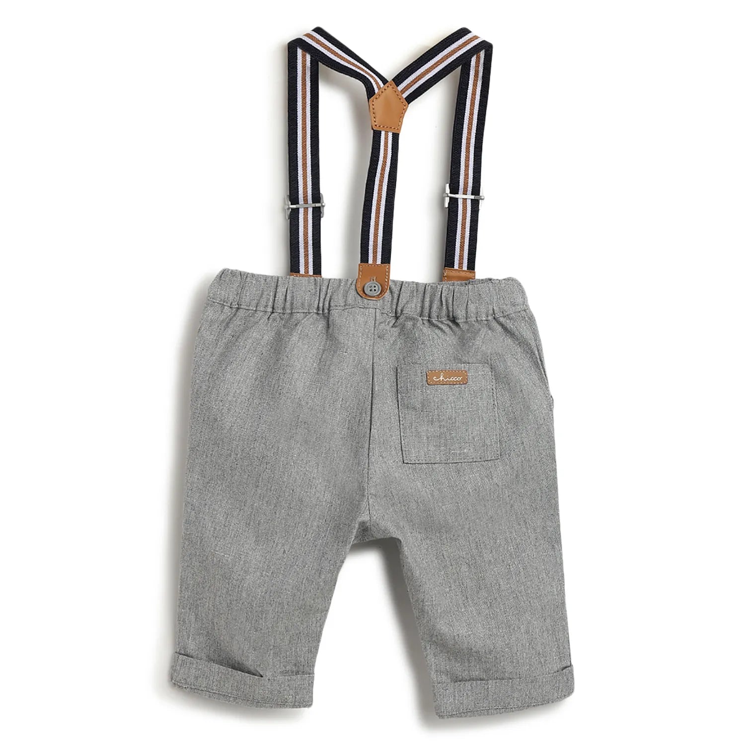 Boys Grey Cotton Trousers