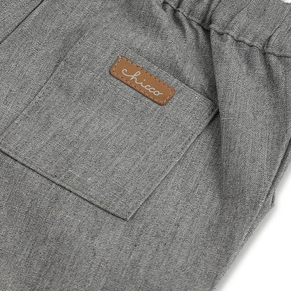 Boys Grey Cotton Trousers