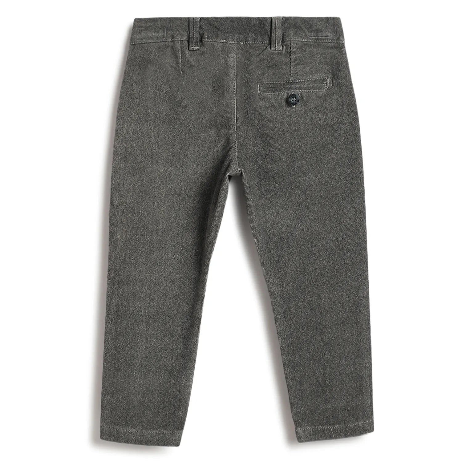 Boys Grey Cotton Trousers